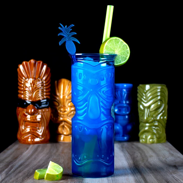 Wholesale ๐ BarMan Blue Plastic Tiki Cup - 32 Ounce ๐ 2 Wholesale ๐ BarMan Blue Plastic Tiki Cup - 32 Ounce ๐ - Image 2