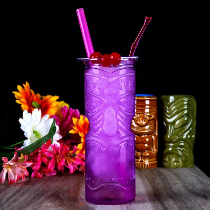 Best Pirce ???? BarMan Purple Plastic Tiki Cup - 32 Ounce ???? 2 Best Pirce ???? BarMan Purple Plastic Tiki Cup - 32 Ounce ???? - Image 2