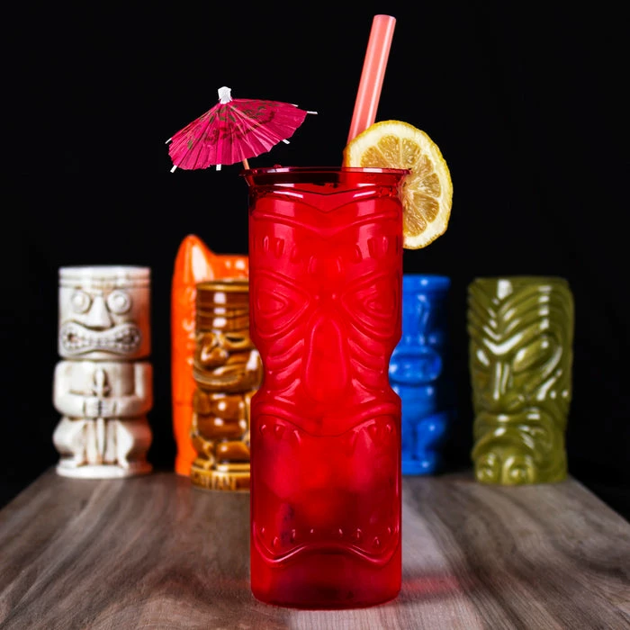 Cheapest ✔️ BarMan Red Plastic Tiki Cup - 32 Ounce 🔥 2 Cheapest ✔️ BarMan Red Plastic Tiki Cup - 32 Ounce 🔥 - Image 2