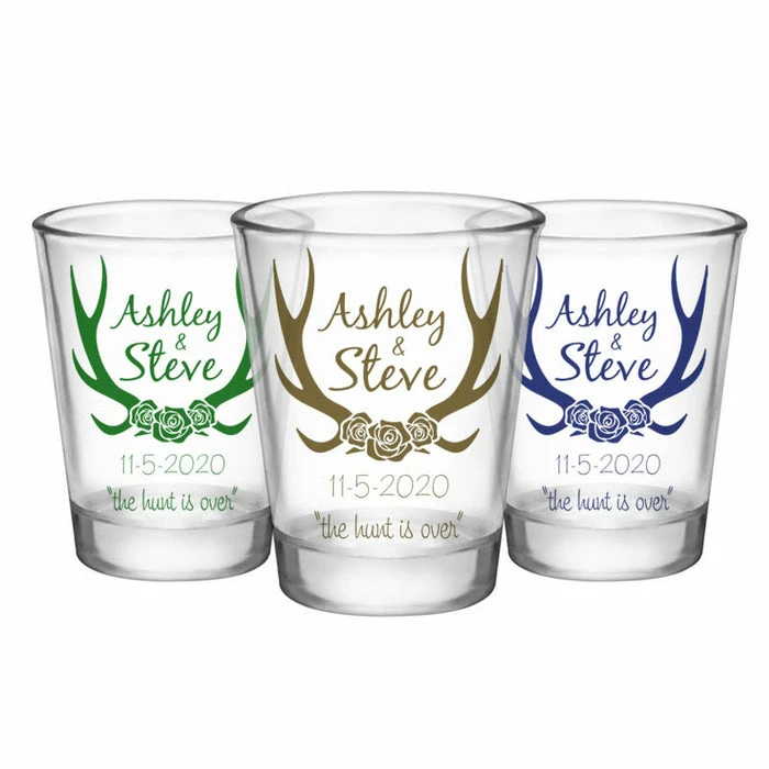 Discount 👏 BarMan CUSTOMIZABLE - 1.75oz Clear Wedding Shot Glass - Antlers (Version 2) 😉 1 Discount 👏 BarMan CUSTOMIZABLE - 1.75oz Clear Wedding Shot Glass - Antlers (Version 2) 😉