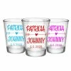 Promo ✔️ BarMan CUSTOMIZABLE - 1.75oz Clear Wedding Shot Glass - Heart Arrow 😀