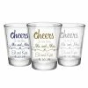 Best Pirce ⌛ BarMan CUSTOMIZABLE - 1.75oz Clear Wedding Shot Glass - Cheers 🥰