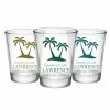 Best deal 🧨 BarMan CUSTOMIZABLE - 1.75oz Clear Wedding Shot Glass - Palm Trees 🧨
