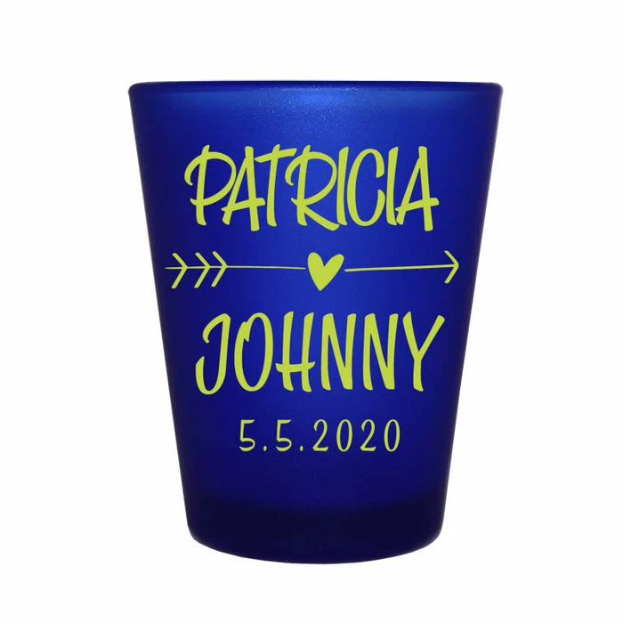 Buy ❤️ BarMan CUSTOMIZABLE - 1.5oz Blue Frosted Shot Glass - Arrow Heart ???? 1 Buy ❤️ BarMan CUSTOMIZABLE - 1.5oz Blue Frosted Shot Glass - Arrow Heart ????
