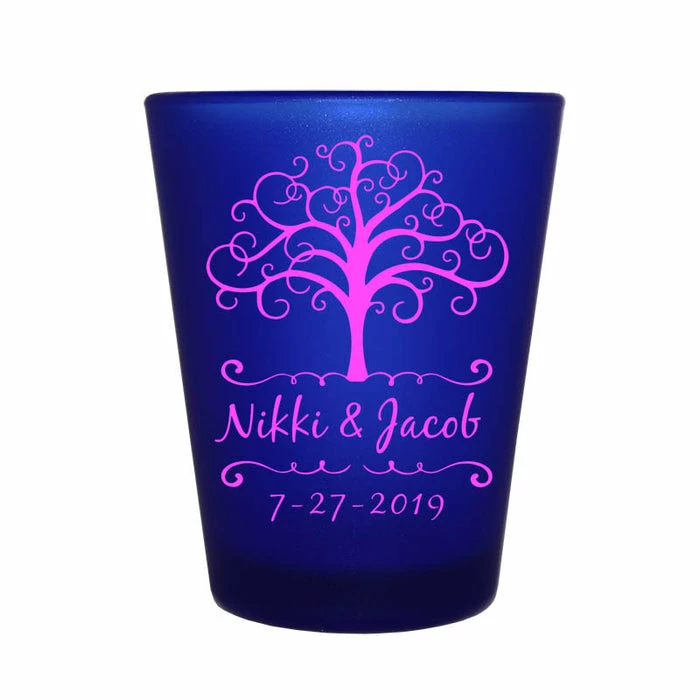 Best Sale 🎉 BarMan CUSTOMIZABLE - 1.5oz Blue Frosted Shot Glass - Tree Of Life 🤩 3 Best Sale 🎉 BarMan CUSTOMIZABLE - 1.5oz Blue Frosted Shot Glass - Tree Of Life 🤩 - Image 3