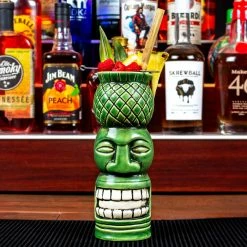Promo 😍 BarMan BarConic® Tiki Drinkware - Pineapple Head - 20 Ounce ⌛ -BarMan - shop BarConic tiki pineapple scene1 700x700