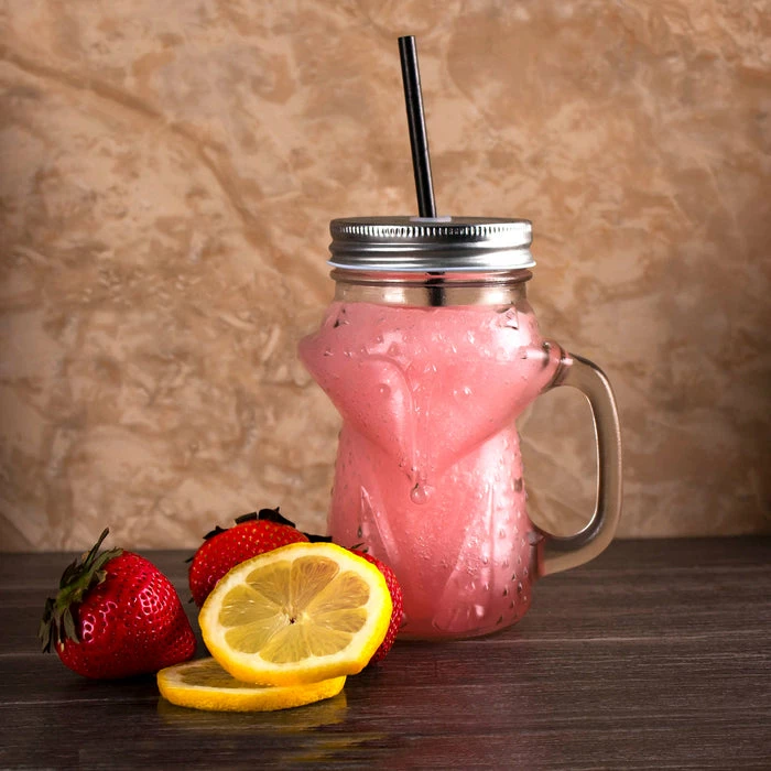 Hot Sale ❤️ BarMan BarConic® Fox Mason Jar With Handle - 16 Ounce ???? 3 Hot Sale ❤️ BarMan BarConic® Fox Mason Jar With Handle - 16 Ounce ???? - Image 3