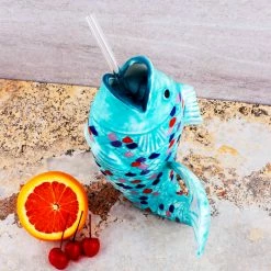 Buy 🎉 BarMan BarConic® Tiki Drinkware - Rainbow Fish - 18 Ounce ⌛ -BarMan - shop Barconic rainbowfish scene2 700x700