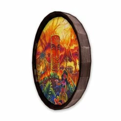 Best deal 🥰 BarMan Lucky Tiki Wood Barrel Top Sign/Clock 😀 -BarMan - shop BarrelTop SideAngledView BT KC BARR CB LUCKY 700x700