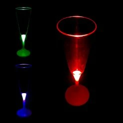 Budget 🎉 BarMan LED Champagne Glass White Stem - 7 Oz 🔔 -BarMan - shop DW LED CHAMP Rollover BPC 700x700