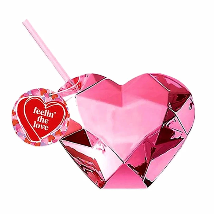 Brand new 💯 BarMan Pink Heart Shaped Novelty Cup W/Lid & Straw - 20 Oz. 💯 1 Brand new 💯 BarMan Pink Heart Shaped Novelty Cup W/Lid & Straw - 20 Oz. 💯