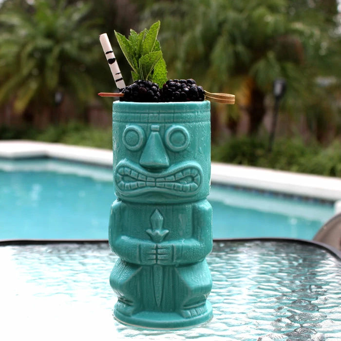 Best deal 🛒 BarMan BarConic® Tiki Drinkware - Teal Stone God - 15 Oz. ❤️ 2 Best deal 🛒 BarMan BarConic® Tiki Drinkware - Teal Stone God - 15 Oz. ❤️ - Image 2