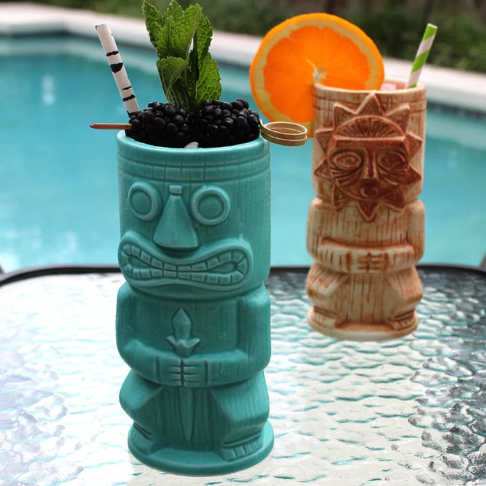 Best deal 🛒 BarMan BarConic® Tiki Drinkware - Teal Stone God - 15 Oz. ❤️ 5 Best deal 🛒 BarMan BarConic® Tiki Drinkware - Teal Stone God - 15 Oz. ❤️ - Image 5