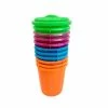 Deals ❤️ BarMan Trash Can Plastic Cups W/Lids - 15 Oz - 12 Pack ????