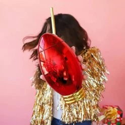 Best Sale 🌟 BarMan Red 🎁 Christmas Light Bulb Novelty Cup W/Lid & Straw - 24 Oz. ❤️ -BarMan - shop DW XMASLIGHT R 2 700x700