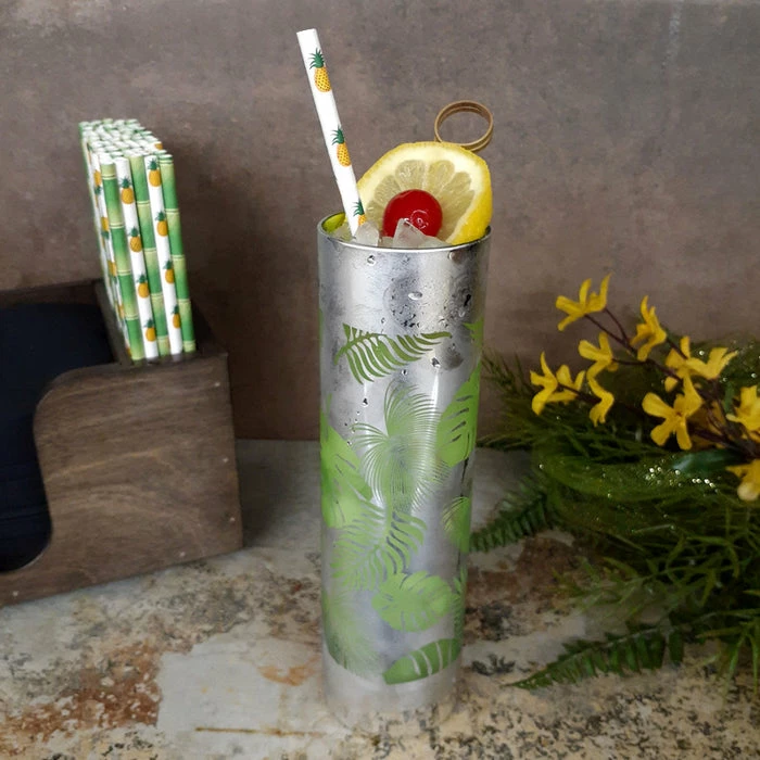 Coupon ???? BarMan Tropical Leaves Tom Collins Glass - 16oz ???? 2 Coupon ???? BarMan Tropical Leaves Tom Collins Glass - 16oz ???? - Image 2