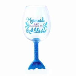 Cheapest 🌟 BarMan Mermaids Are Supposed To Drink Like Fish Novelty Wine Glass - 750ml ⭐