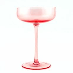 Coupon 🧨 BarMan Mid Century Champagne Coupe - Blush - 8 Ounce ⌛