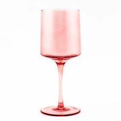 Best reviews of 💯 BarMan Mid Century Wine Glass - Blush - 13.5 Ounce 🔥