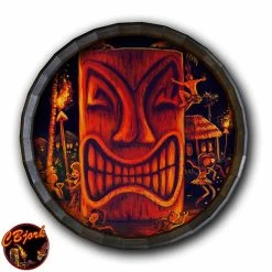 Top 10 🤩 BarMan Midnight Sun Wood Barrel Top Sign/Clock 🧨