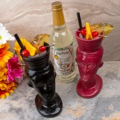 New 🔥 BarMan Polynesian Queen Tiki Gift Set ✔️ -BarMan - shop Polynesian tiki gift set scene2 700x700