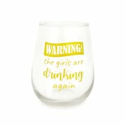 Top 10 🔥 BarMan BARCONIC® GLASSWARE - WARNING - THE 👧 GIRLS ARE DRINKING AGAIN - WINE GLASS - 17OZ 👏