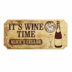 Cheapest 🌟 BarMan Custom Wood Plaque Sign - Time For Wine 💯