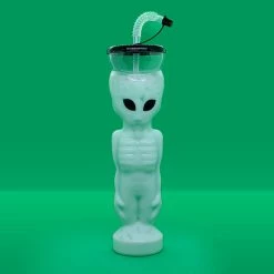 Wholesale 💯 BarMan BarConic® Alien Party Yard Cup With Lid And Straw - 27 Oz. 🥰 -BarMan - shop alien party yard back green back 700x700
