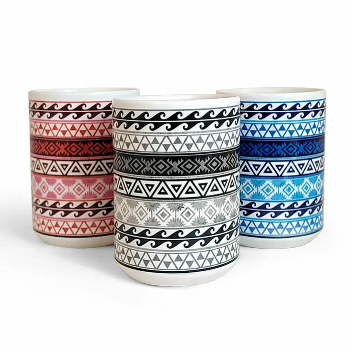 Promo ๐ BarMan Aztec Pattern Ceramic Mugs - Color Variants - 15 Oz ๐ฏ 1 Promo ๐ BarMan Aztec Pattern Ceramic Mugs - Color Variants - 15 Oz ๐ฏ