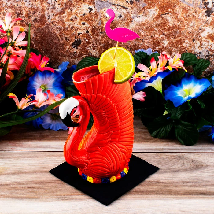 Top 10 ???? BarMan BarConic® Tiki Drinkware - Flamingo -16 Ounce ⭐ 2 Top 10 ???? BarMan BarConic® Tiki Drinkware - Flamingo -16 Ounce ⭐ - Image 2