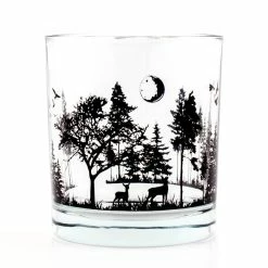Flash Sale 🌟 BarMan BarConic® Glassware - Old Fashion Glass - Forest Scene - 10 Ounce 😉