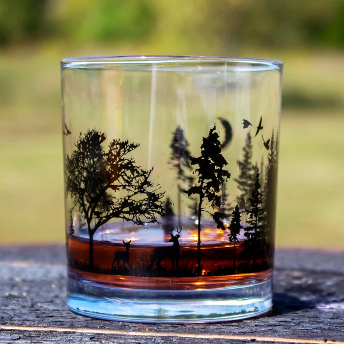 Flash Sale 🌟 BarMan BarConic® Glassware - Old Fashion Glass - Forest Scene - 10 Ounce 😉 2 Flash Sale 🌟 BarMan BarConic® Glassware - Old Fashion Glass - Forest Scene - 10 Ounce 😉 - Image 2