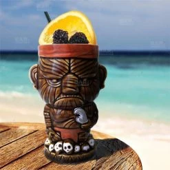 Alternative view of Best Pirce ???? BarMan BarConic® Head Hunter Tiki Drinkware - 13.5 Oz ????