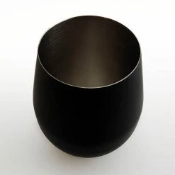 Promo ???? BarMan Stemless Stainless Steel Wine Glass - Matte Black - 17 Oz. ????