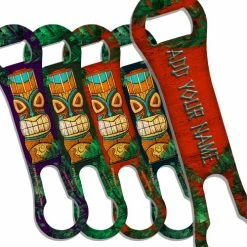 Best Sale 🎁 BarMan "ADD YOUR NAME" V-ROD® Bottle Opener – Tiki Idol – Several Color Options ⌛