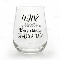 Best Sale ???? BarMan Bottled Up Stemless Wine Glass ????