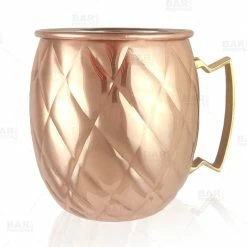 Buy ???? BarMan Copper Plated Diamond Moscow Mule Mug - 18oz ????