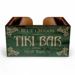 Deals ⌛ BarMan Customizable Wooden Bar Caddy - Tiki Bar 👍