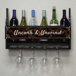 BarMan - shop -BarMan - shop customizable wall wine glass hanging shelf bottles glasses front corks 700x700