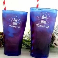 Brand new 🎁 BarMan Bottoms Up Polycarbonate Cup - Blue - 2 Sizes Available 🌟 -BarMan - shop cute christmas glasses bottoms up 800bpc 5 700x700