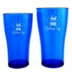 Brand new 🎁 BarMan Bottoms Up Polycarbonate Cup - Blue - 2 Sizes Available 🌟