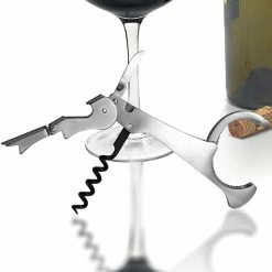 New 👍 BarMan Corkscrew - Double Lever With Champagne Gripper 🔥