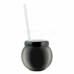 Deals 🎁 BarMan BarConic® Black Fishbowl Plastic Drinkware - 20 Ounce - With Lid And Straw ❤️