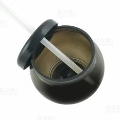 Deals 🎁 BarMan BarConic® Black Fishbowl Plastic Drinkware - 20 Ounce - With Lid And Straw ❤️ -BarMan - shop dw fbwlid blk white open lid bpc 800 700x700