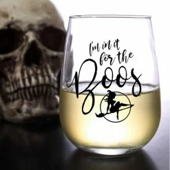 Promo ???? BarMan ???? HALLOWEEN BOOS - Stemless Wine Glass (17oz) ???? -BarMan - shop dw in boos second 700x700