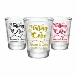 Brand new ⭐ BarMan CUSTOMIZABLE - 1.75oz Clear Shot Glass - Falling In Love 🔥