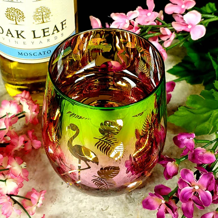 Discount 😉 BarMan FLAMINGO TROPICS 20 Oz. STEMLESS WINE GLASS ✔️ 2 Discount 😉 BarMan FLAMINGO TROPICS 20 Oz. STEMLESS WINE GLASS ✔️ - Image 2