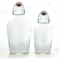 Buy 🥰 BarMan Flask Glass Bottle W/ Swing Top - Available In 8.5 Or 17 Ounce ✔️