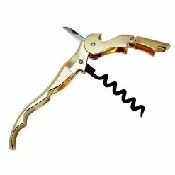 Promo 👍 BarMan Double Lever Corkscrew - Gold Plated 🛒