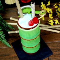 Best Sale ⌛ BarMan BarConic ® Tiki Mug - Bamboo Stalk - 14 Ounce 🥰 -BarMan - shop green bamboo tiki mug bpc 6 700x700